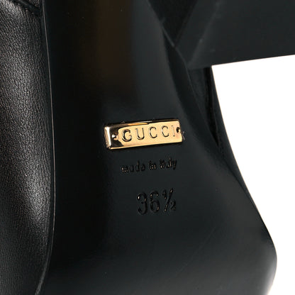 Gucci Nappa Horsebit Ankle Boots 39 Black 8 of 10