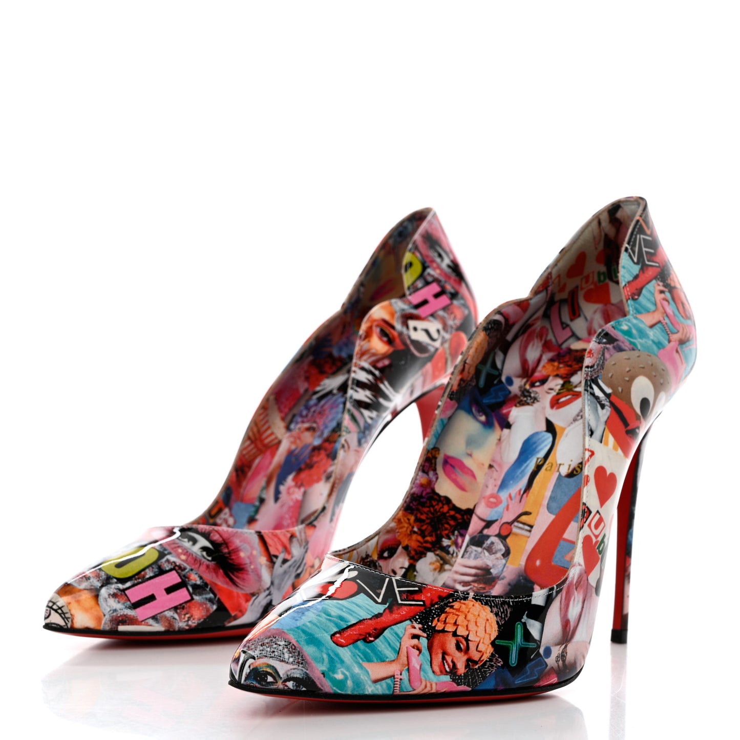 Patent Graphic Love Hot Chick 100 Pumps 41 Multicolor