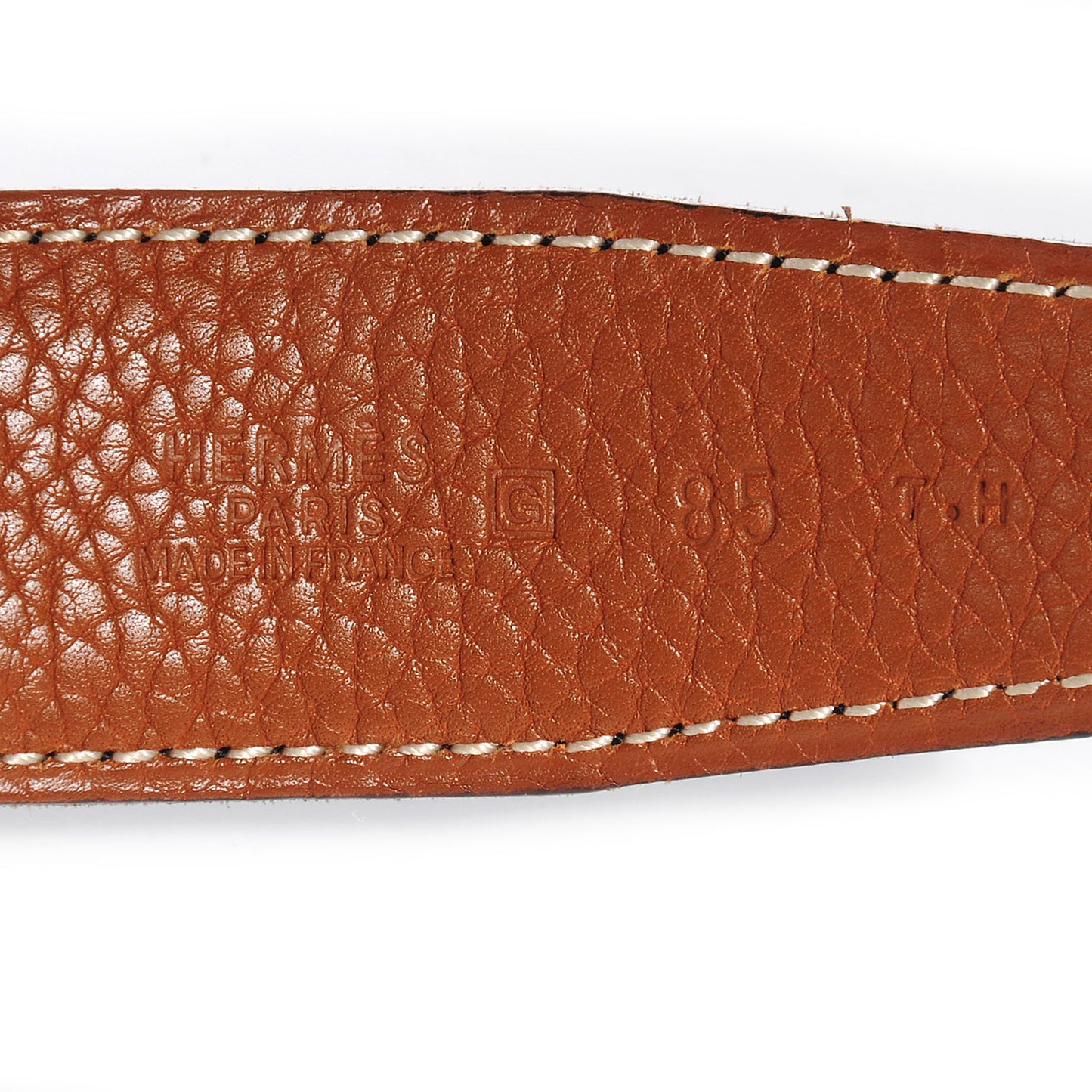 Box Togo Reversible Polished Constance 32mm H Belt 85 Noir Gold