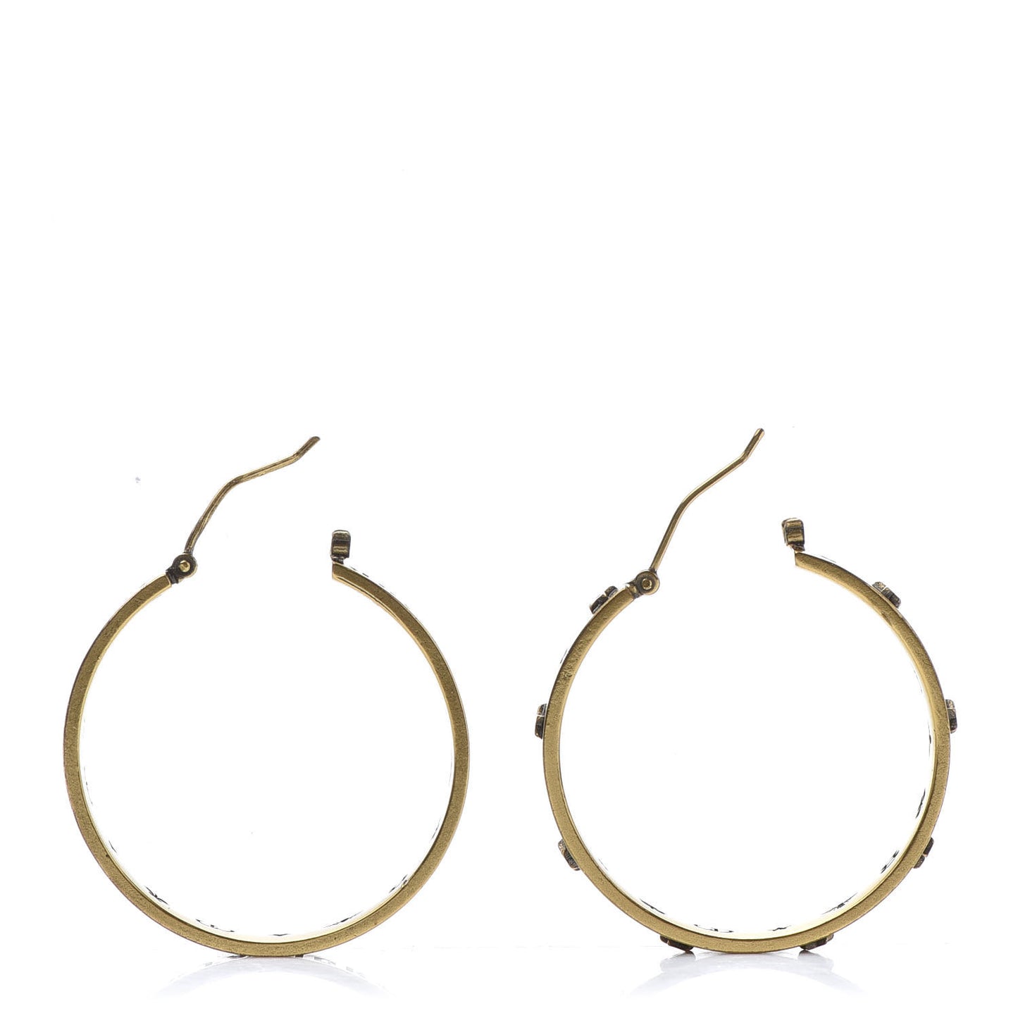 Metal J'adior Medium Hoop Earrings Antique Gold