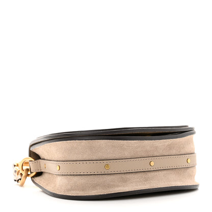 Chloe Calfskin Suede Small Nile Bracelet Bag Motty Grey 4 of 14