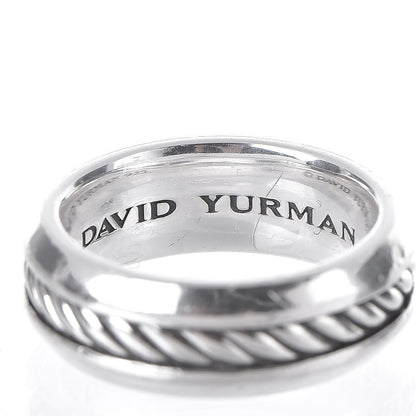 David Yurman Sterling Silver Cable Classic Ring 61 9.5 4 of 6