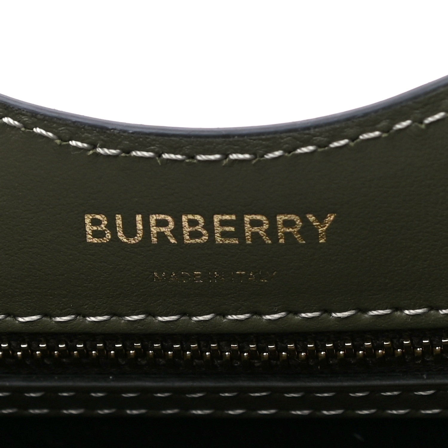 Burberry Canvas Calfskin Horseferry Print Mini Pocket Bag Dark Fern Green 6 of 10