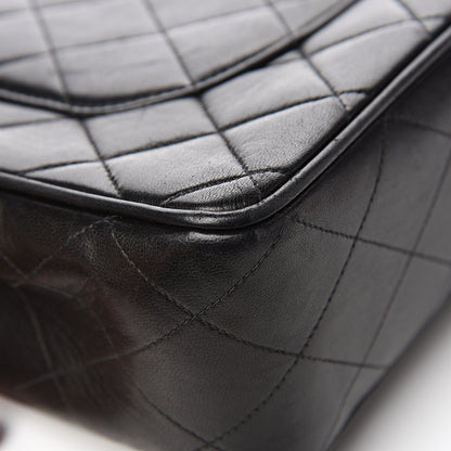 Chanel Lambskin Quilted Jumbo Single Flap Black 13 of 15