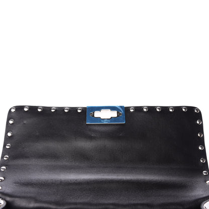 Valentino Garavani Metallic Nappa Medium Rockstud Spike Shoulder Bag Silver 7 of 10