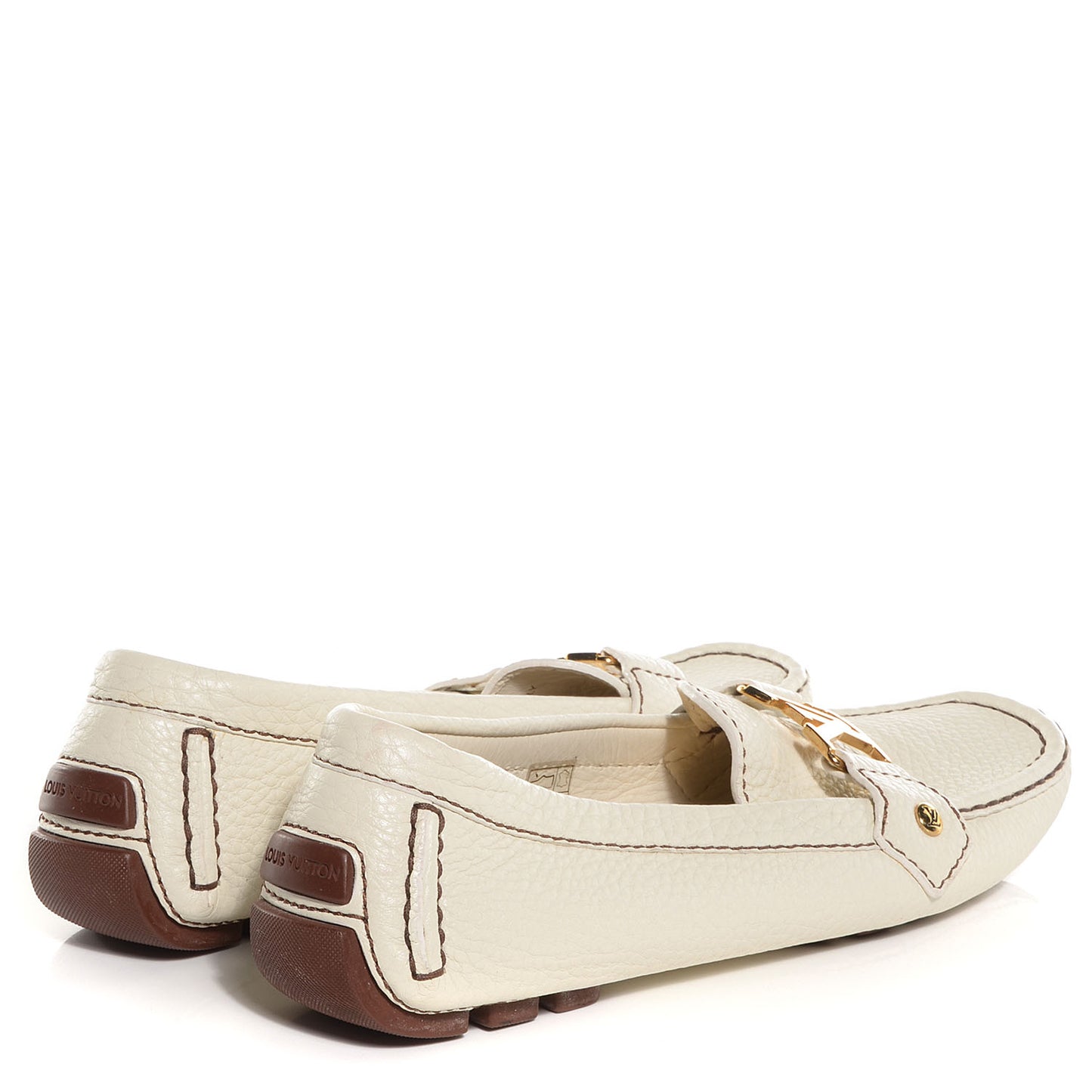 Leather Monte Carlo Loafers 37.5 Ivory
