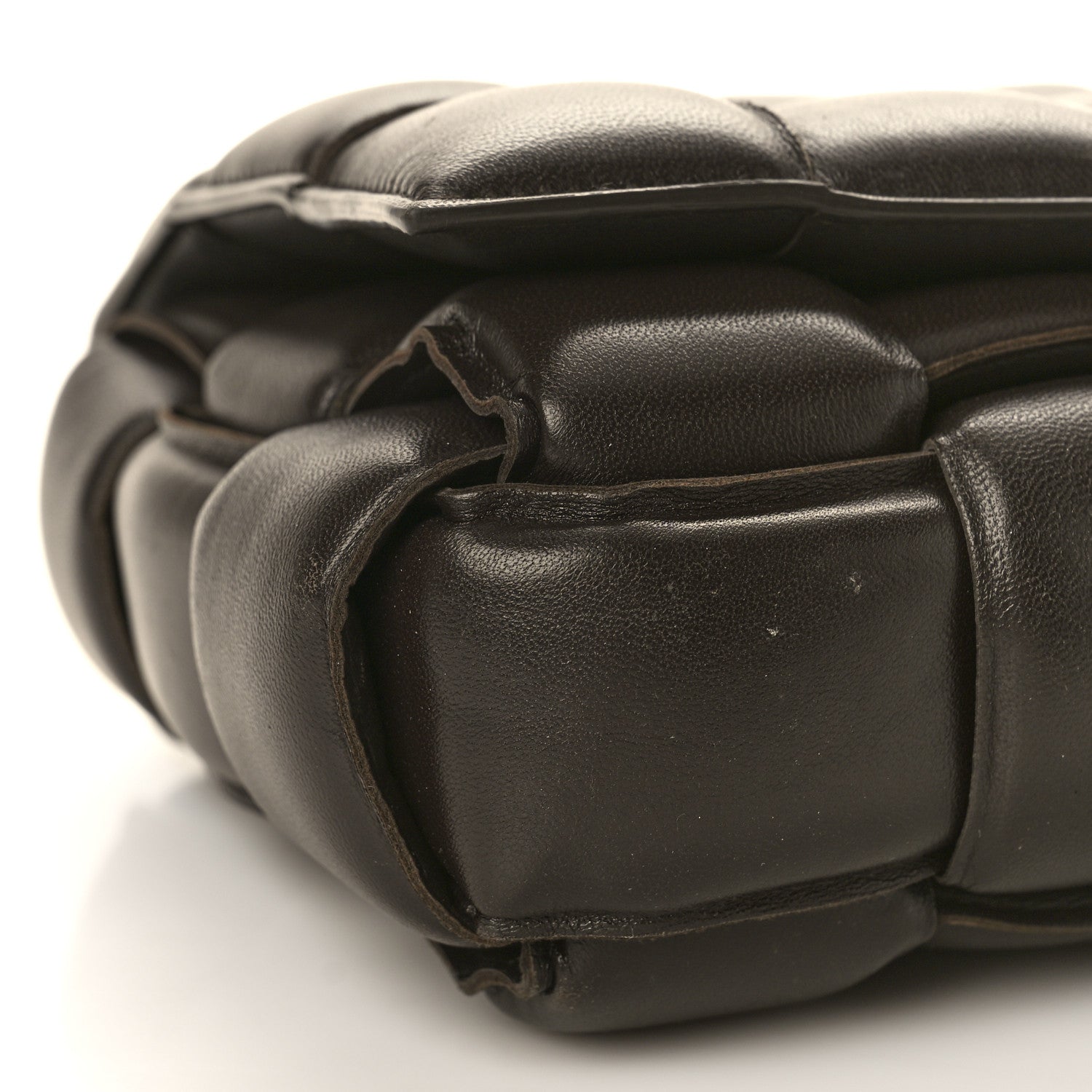 Bottega Veneta Lambskin Maxi Intreccio Padded Chain Cassette Crossbody Bag Fondant 8 of 12