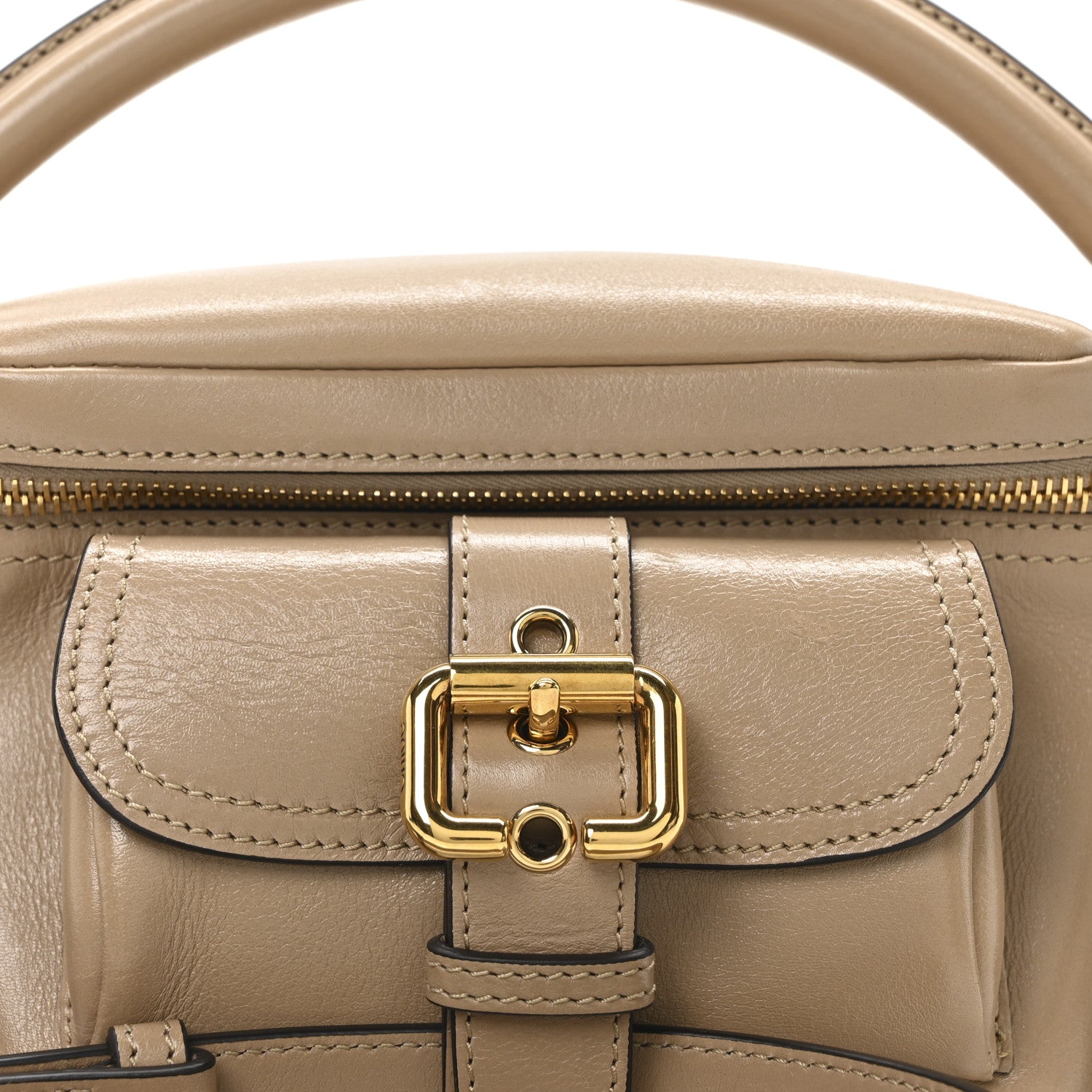 Chloe Shiny Buffalo Small Double Carry Camera Bag Brown 8 of 10