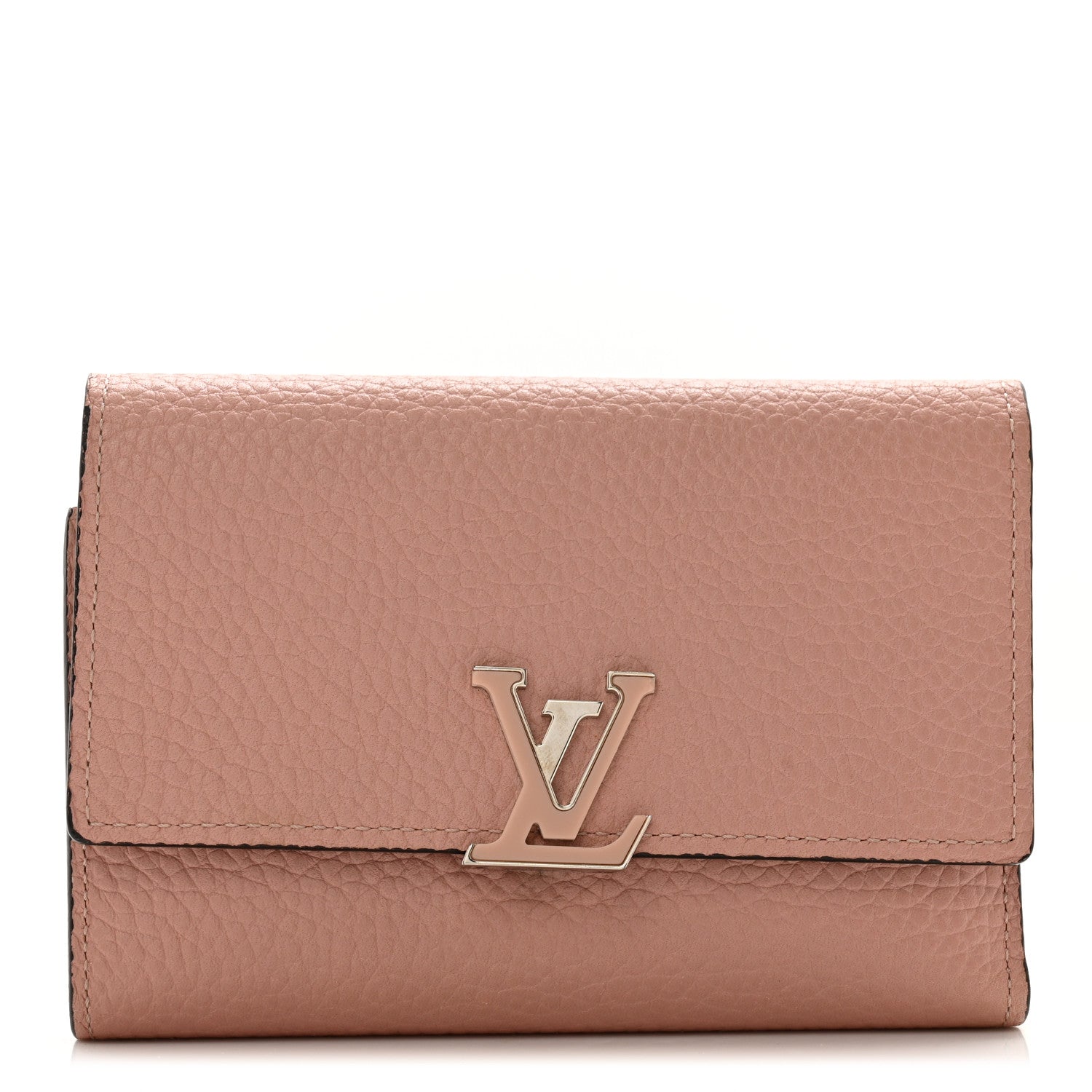 Louis Vuitton Taurillon Capucines Compact Wallet Magnolia 1 of 11