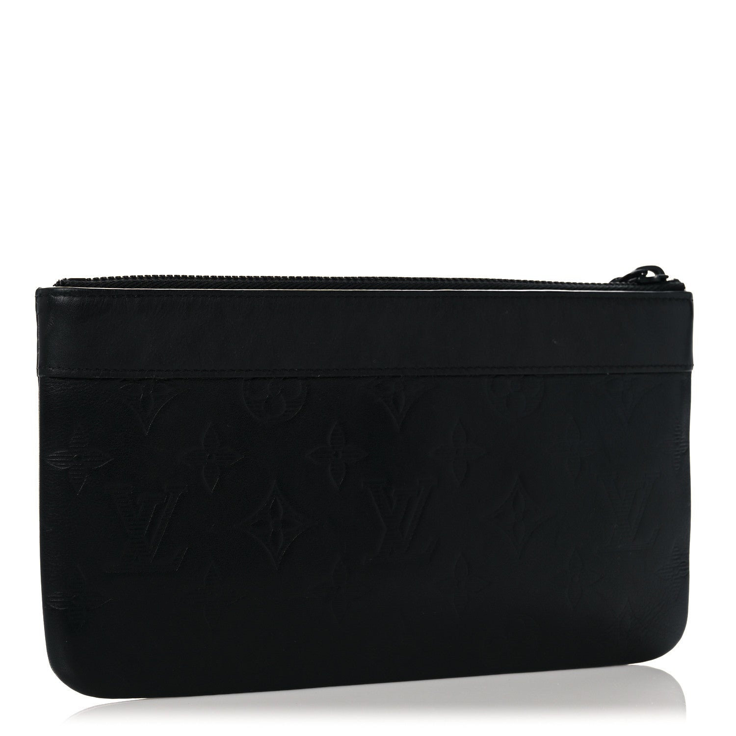 Louis Vuitton Calfskin Monogram Shadow Discovery Pochette PM Black 3 of 10