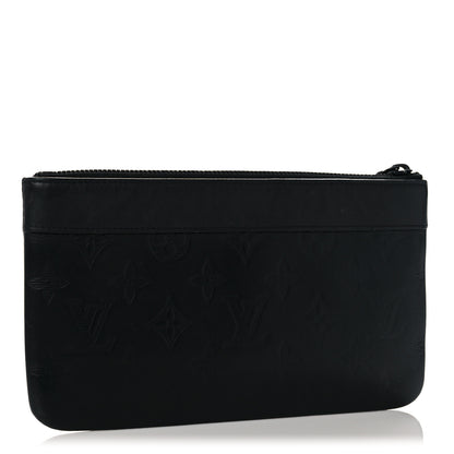 Louis Vuitton Calfskin Monogram Shadow Discovery Pochette PM Black 3 of 10