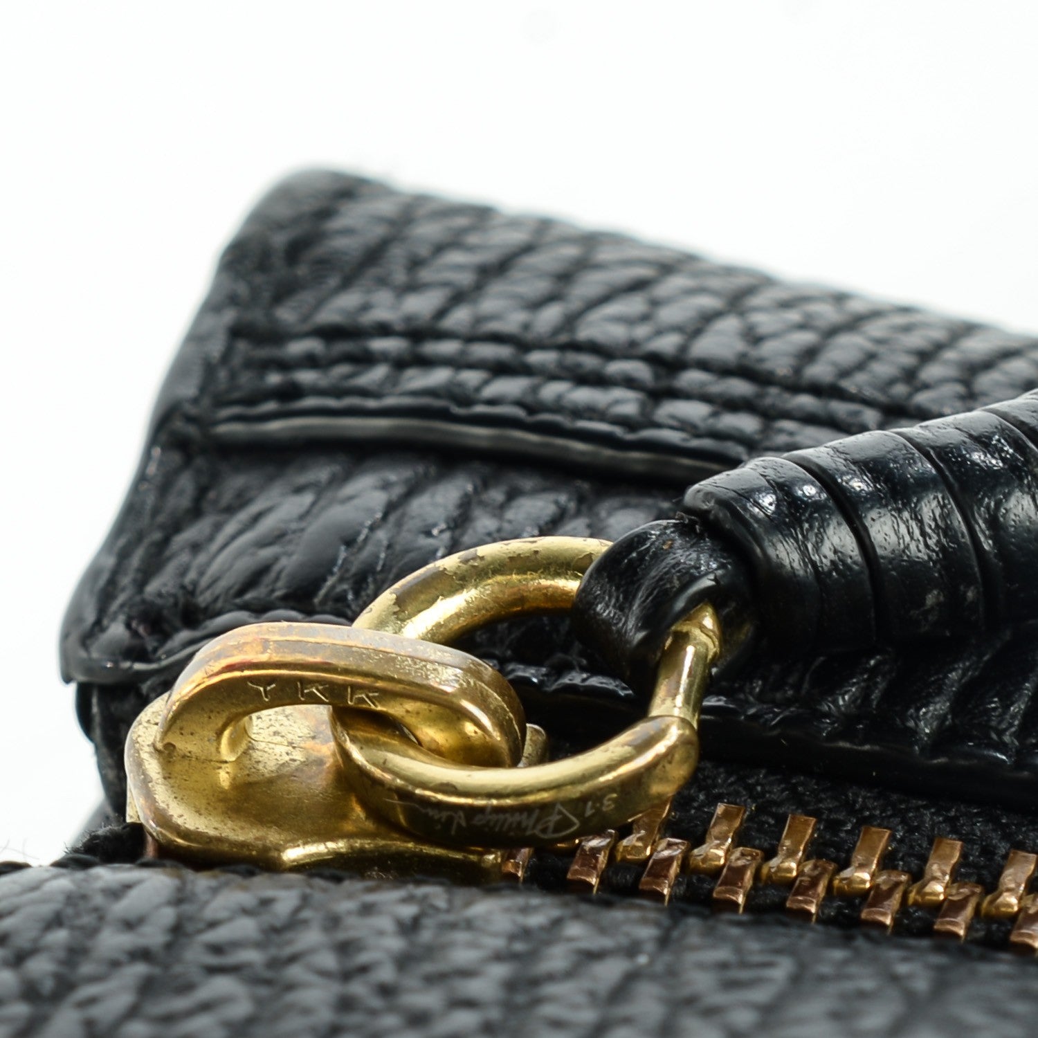 3.1 Phillip Lim 3.1 Textured Calfskin Medium Pashli Satchel Black 3 of 13
