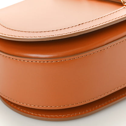 Versace Calfskin Medium Greca Goddess Shoulder Bag Caramel 9 of 11