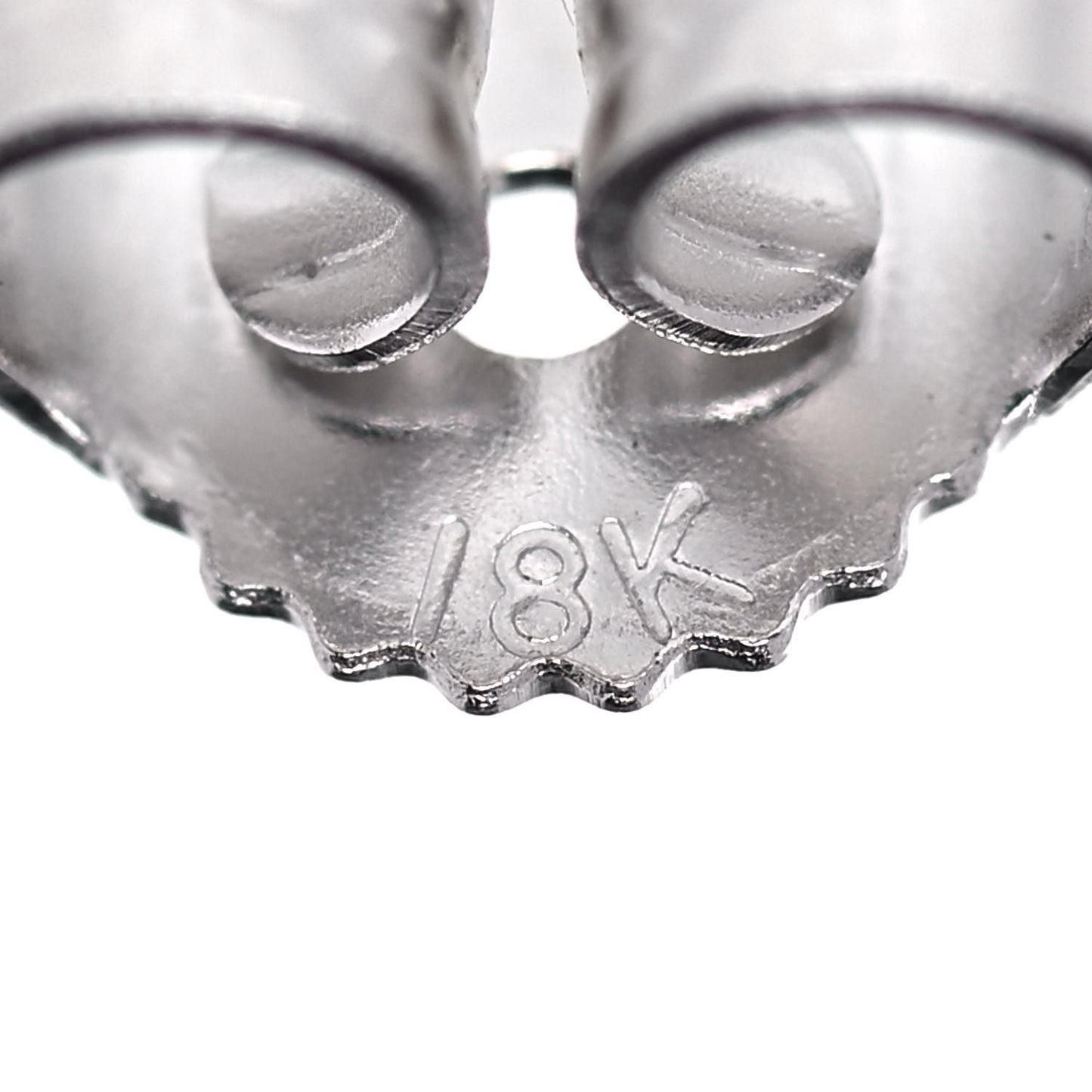 18K White Gold Diamond Tiny Treasures Heart Stud Earrings