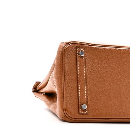 Hermes Taurillon Clemence Birkin 30 Gold 9 of 10
