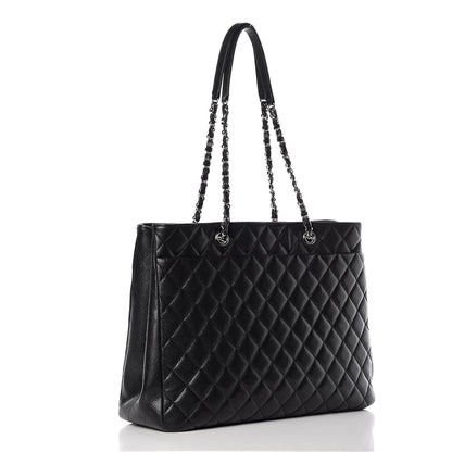 Chanel Caviar Quilted Large Shopping Tote Black 3 of 9