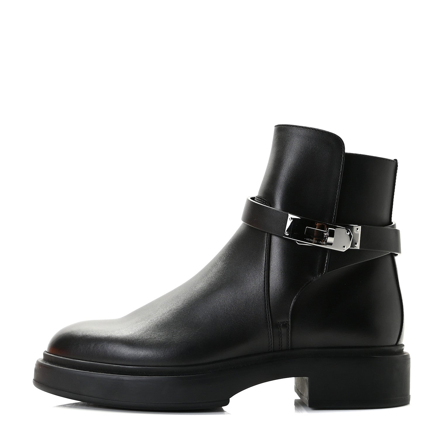 Hermes Calfskin Veo Ankle Boots 36 Black 1 of 11