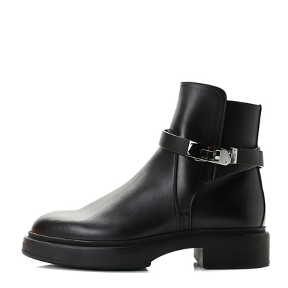 Hermes Calfskin Veo Ankle Boots 36 Black 1 of 11