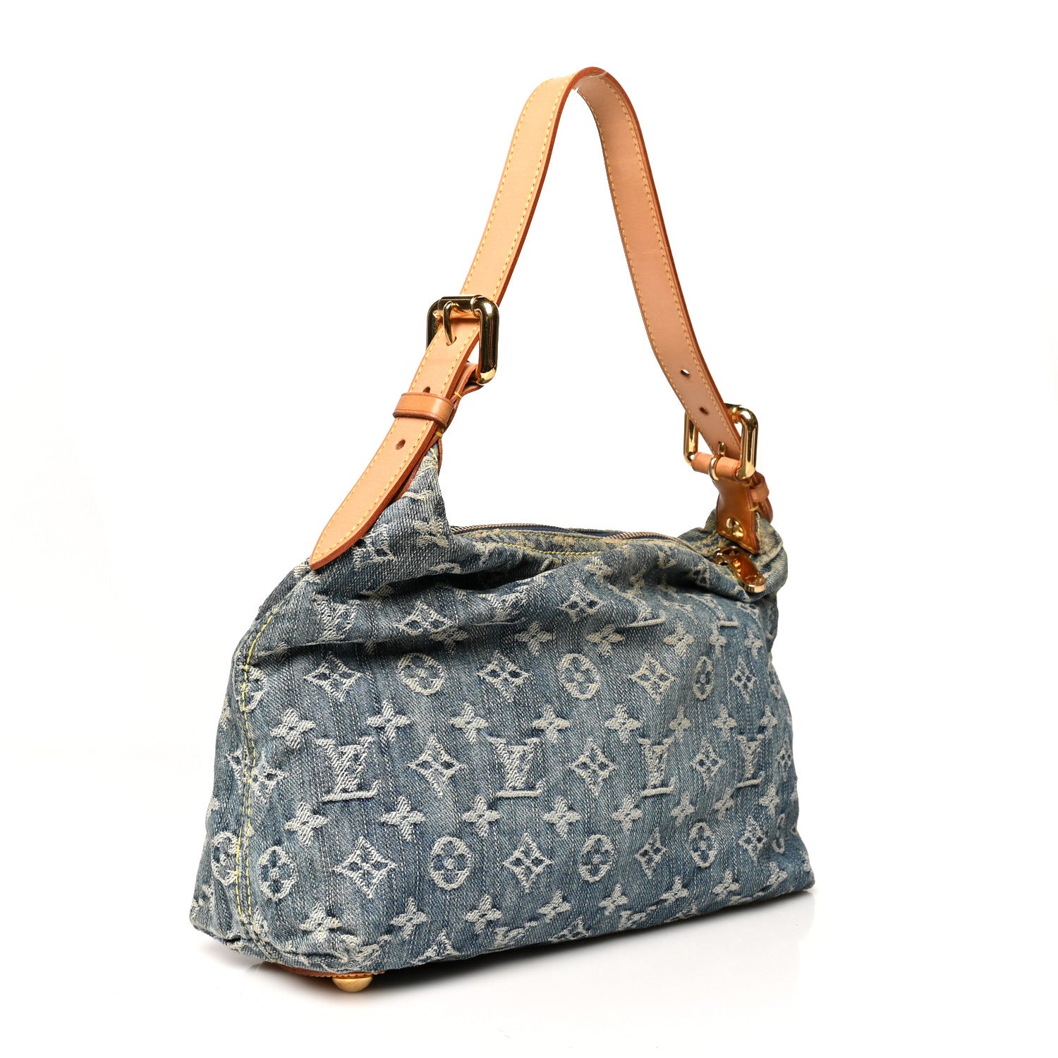 Louis Vuitton Monogram Denim Baggy PM Blue 2 of 11