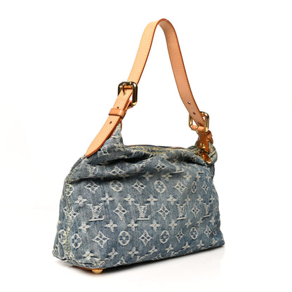 Louis Vuitton Monogram Denim Baggy PM Blue 2 of 11