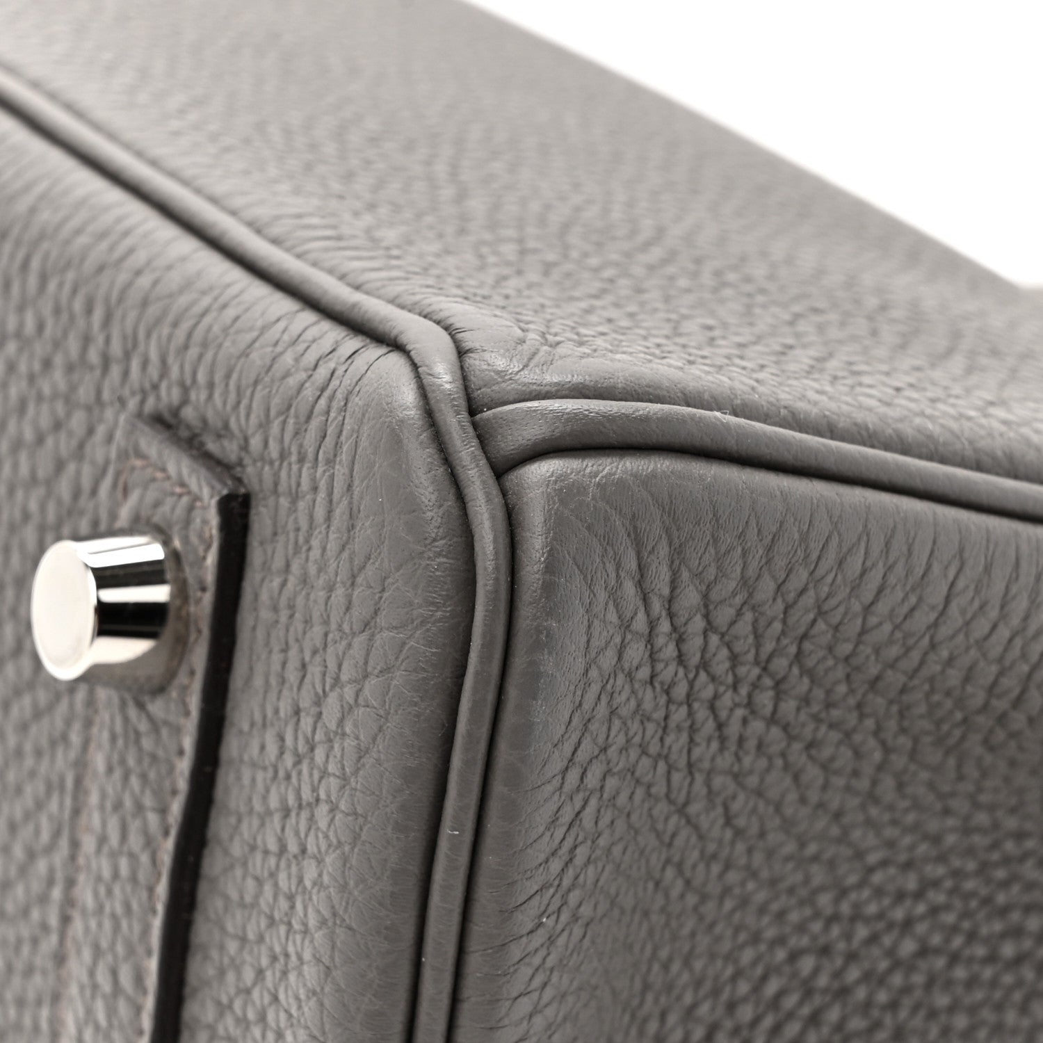 Hermes Togo BIRKIN 30 Etain 12 of 15