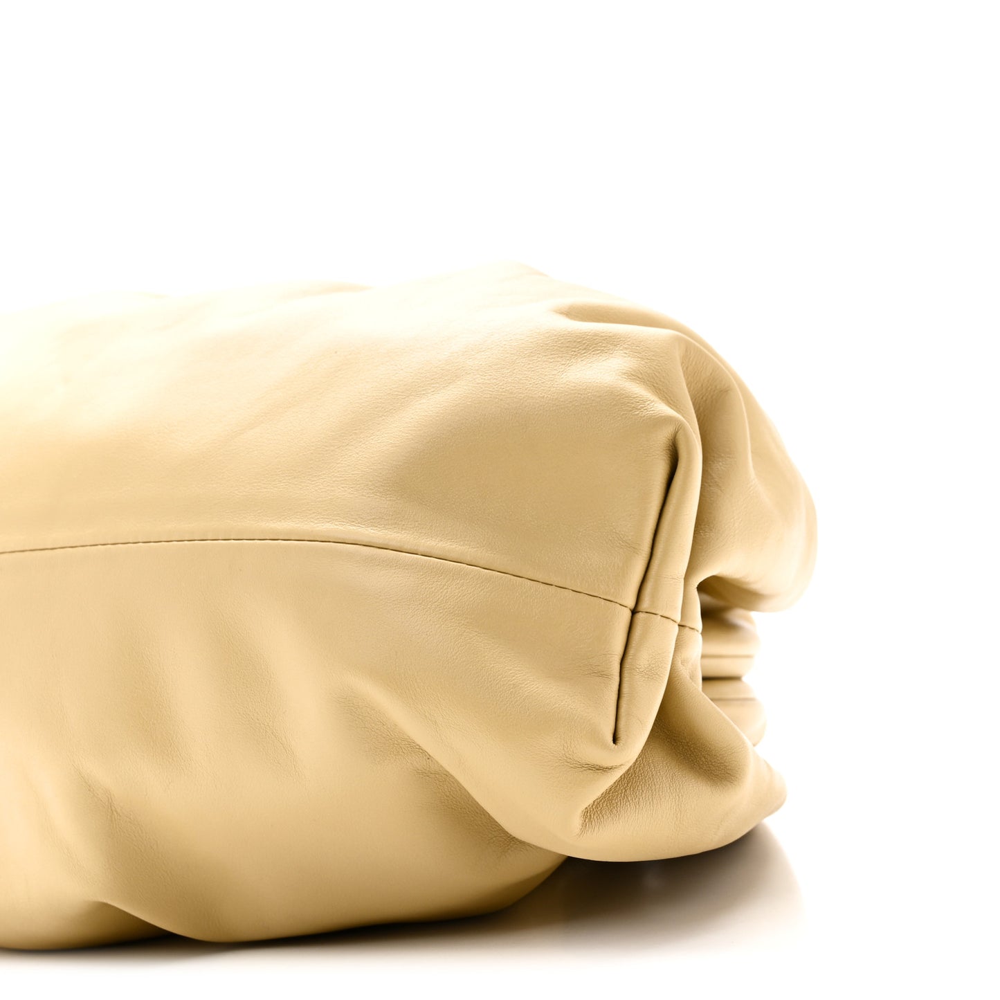Smooth Butter Calf The Pouch Oversized Clutch Tapioca