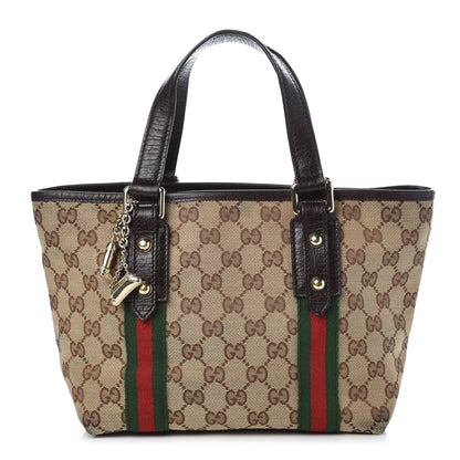 Gucci Monogram Small Jolicoeur Tote Dark Brown 1 of 8