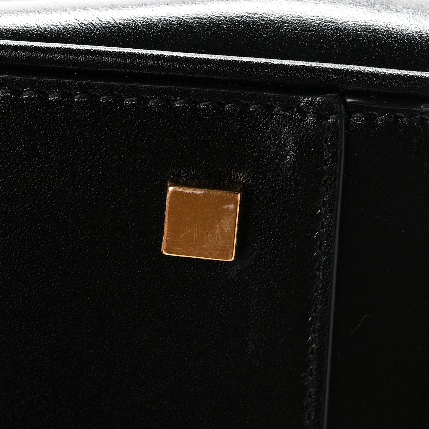 Smooth Calfskin Manhattan North South Shopper Tote Black