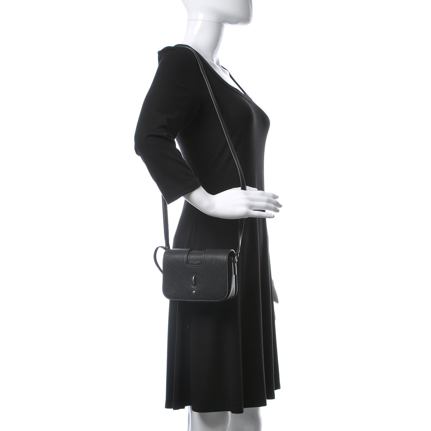 Lambskin Toy Charlotte Messenger Bag Black