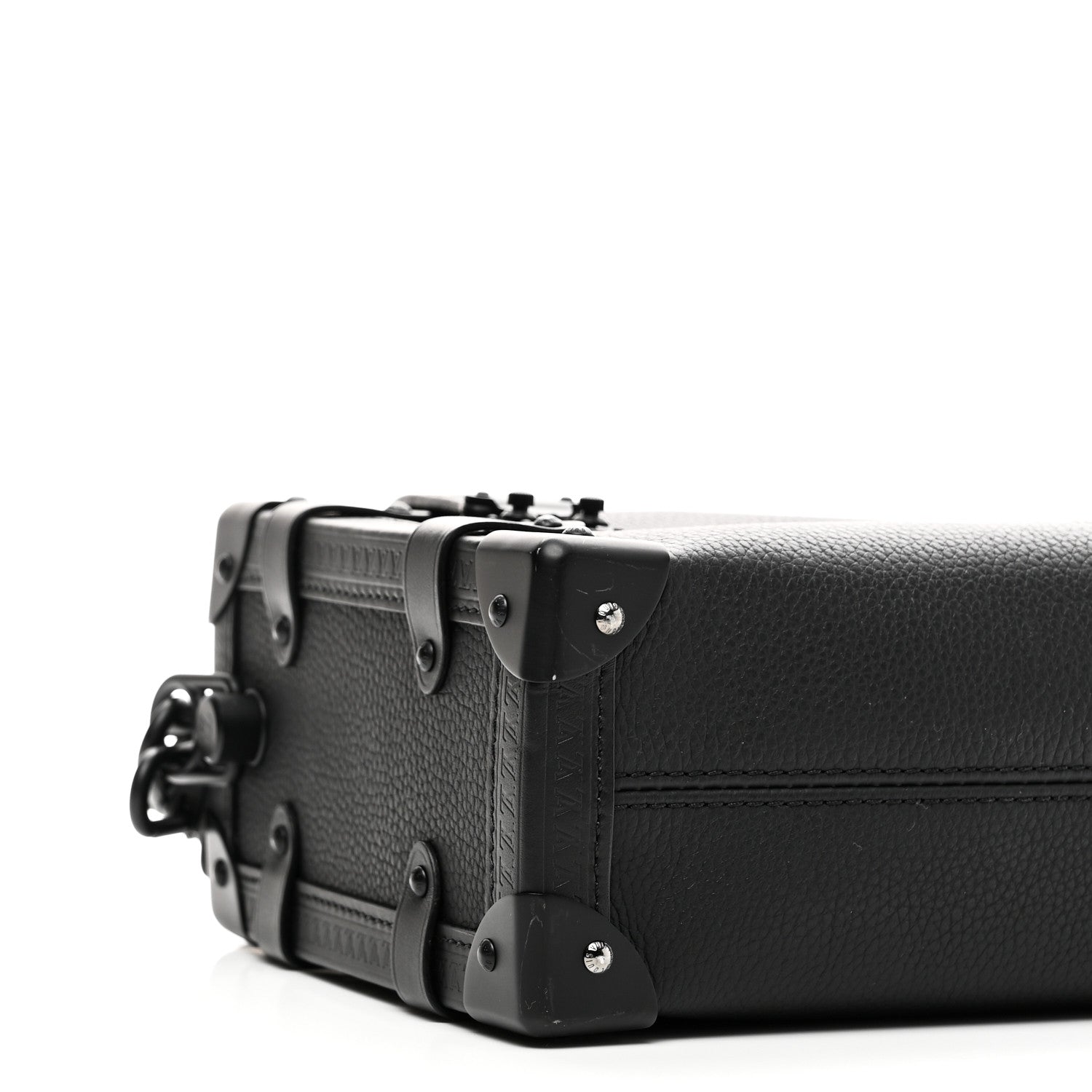 Louis Vuitton Calfskin Side Trunk MM Black 8 of 9