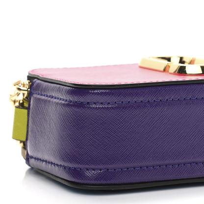 Marc Jacobs Saffiano Small Snapshot Camera Bag Hibiscus Multicolor 10 of 11