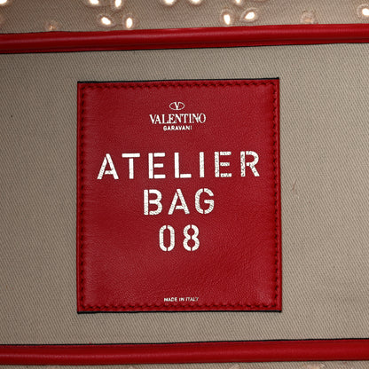 Valentino Garavani Canvas Atelier 08 San Gallo Edition Medium Tote Bag Naturale 6 of 10