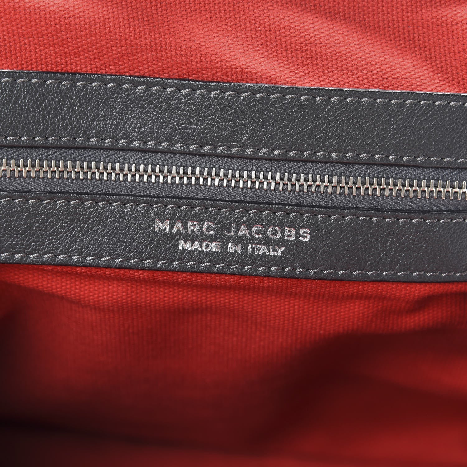 Marc Jacobs Calfskin Quilted Little Stam Dark Grey 5 of 9