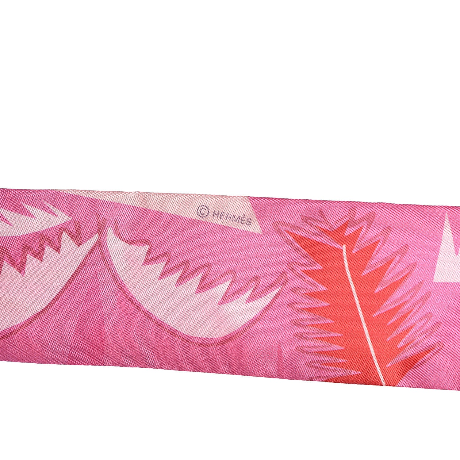 Hermes Silk Sea Surf and Fun Twilly Rose Rouge Corail 2 of 4