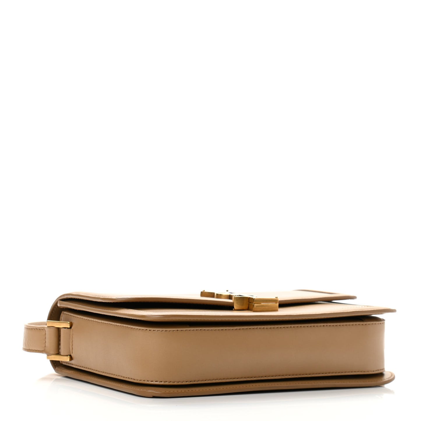 Box Calfskin Monogram Medium Solferino Satchel Natural Tan