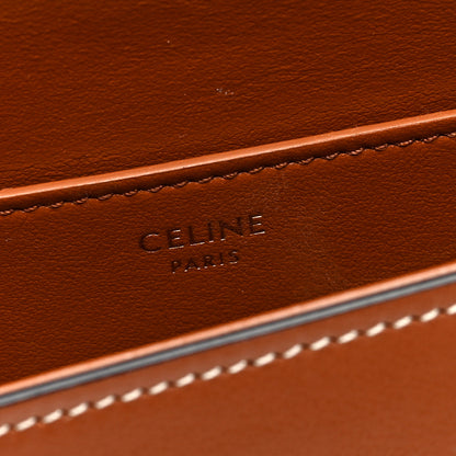 Celine Smooth Calfskin Tabou Clutch on Strap Tan 6 of 9