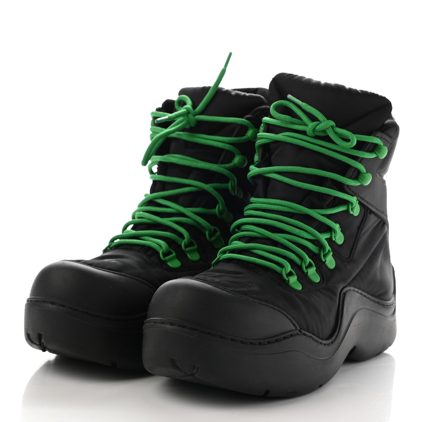 Technical Fabric Rubber Puddle Bomber Boots 38 Black Grass