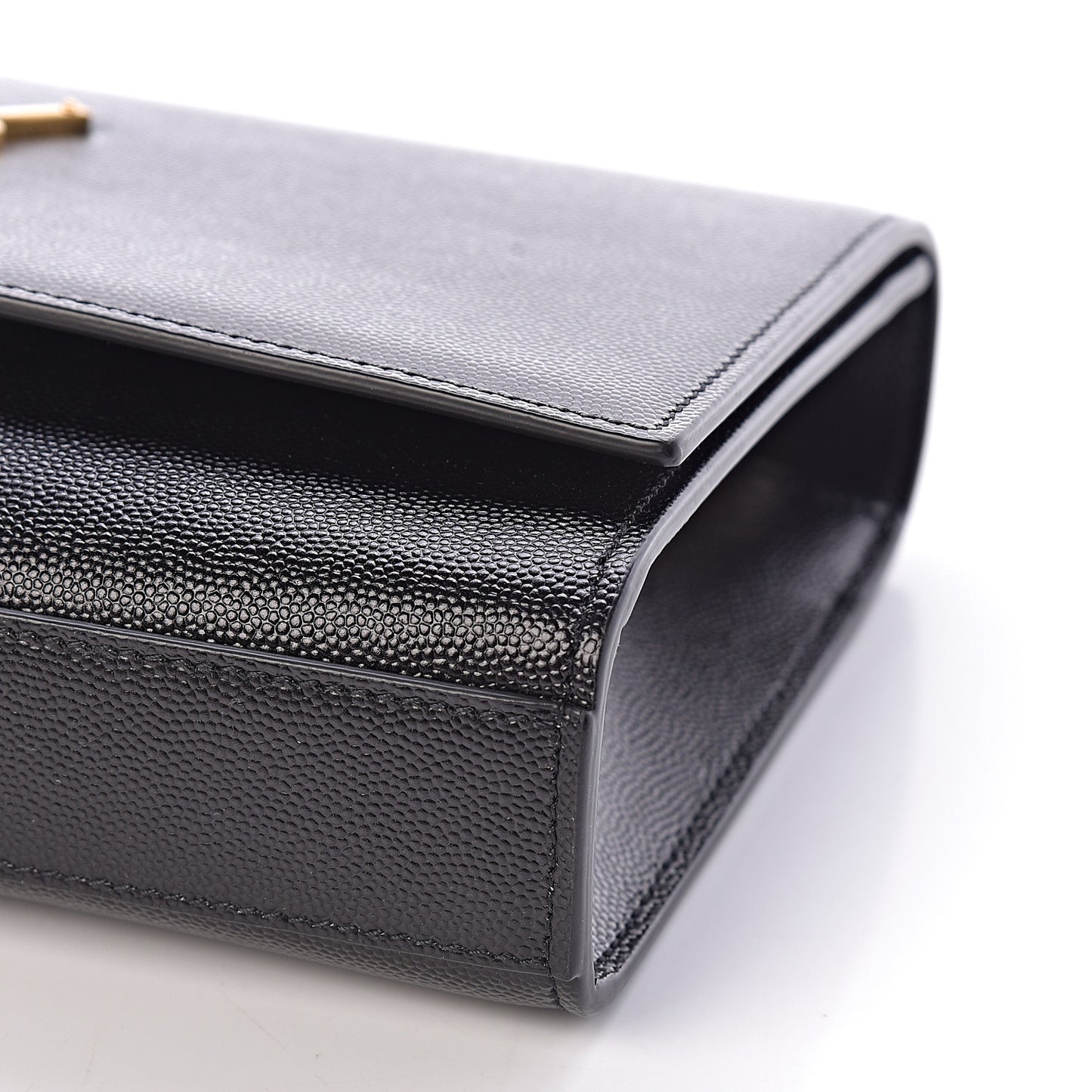 Grain De Poudre Medium Classic Monogram Kate Satchel Black