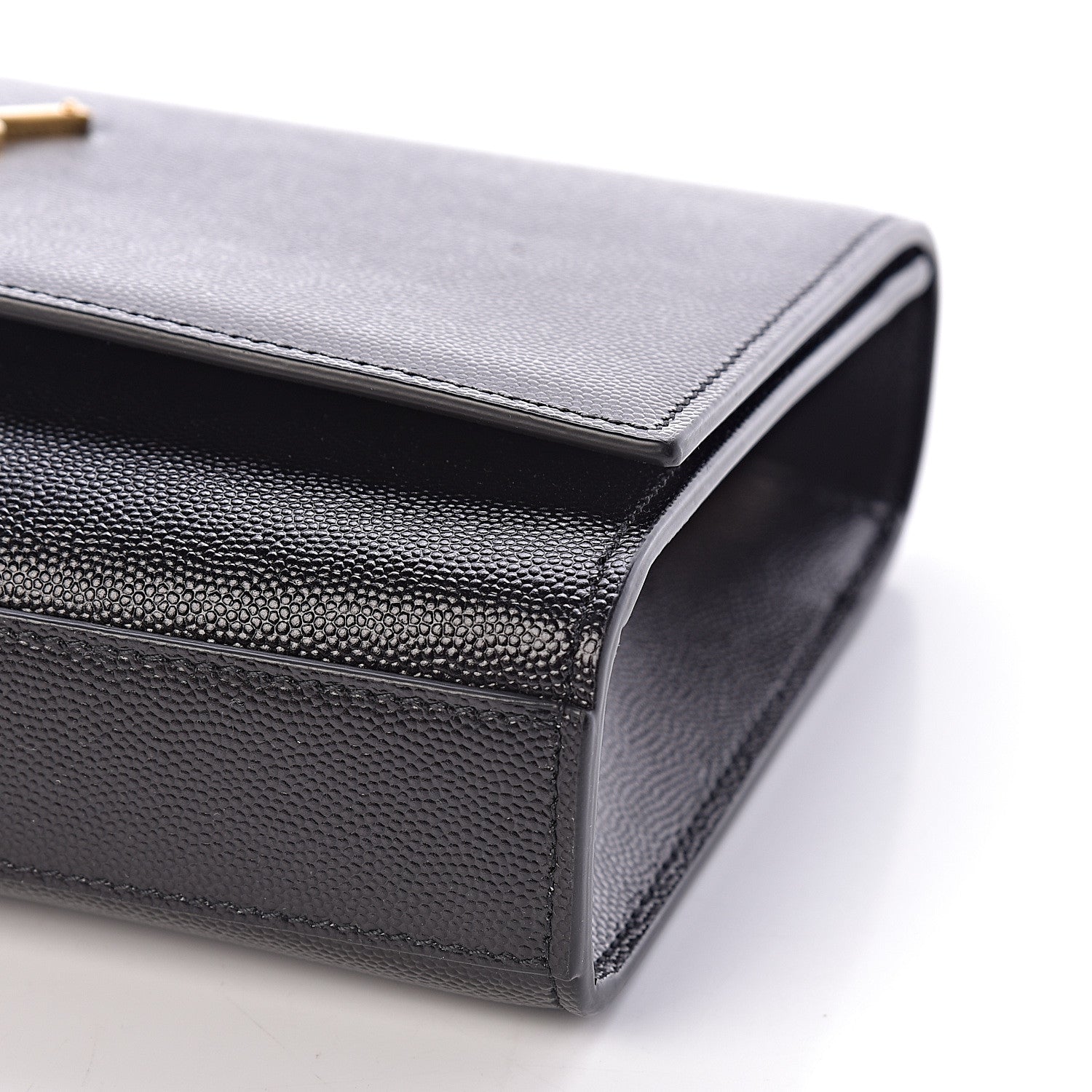 Saint Laurent Grain De Poudre Medium Classic Monogram Kate Satchel Black 9 of 9
