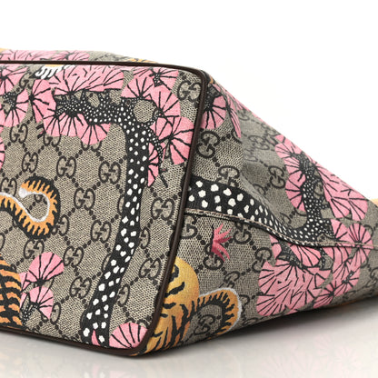 Gucci Soft GG Supreme Monogram Bengal Medium Crossbody Tote Beige Pink 9 of 10