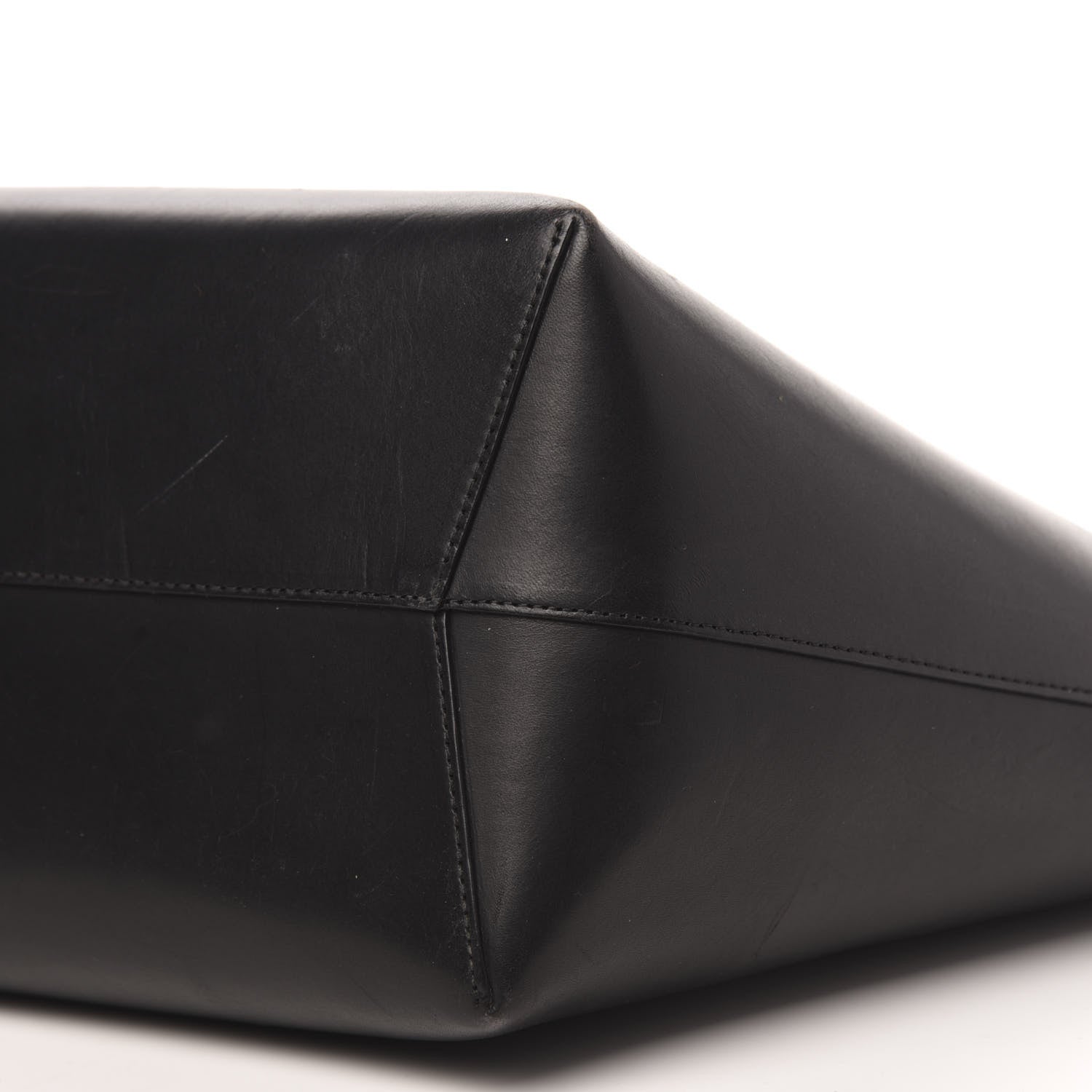 Mansur Gavriel Calfskin Large Shopping Tote Black Flamma 8 of 13