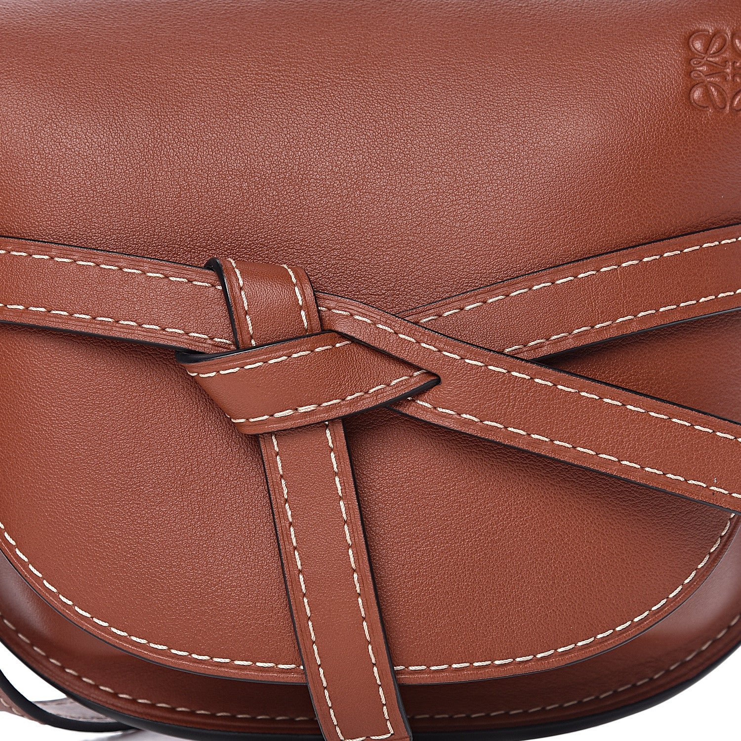 Loewe Calfskin Small Gate Crossbody Bag Rust 11 of 11