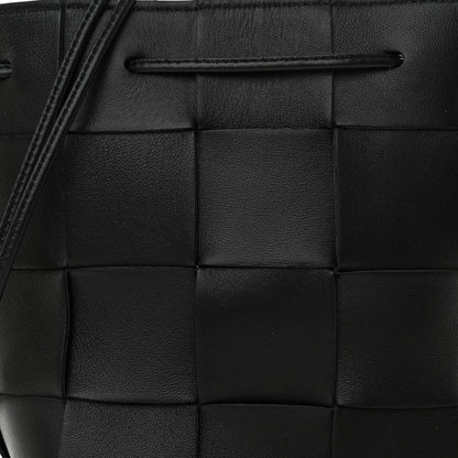 Bottega Veneta Lambskin Intreccio Small Crossbody Bucket Bag Fondant 7 of 9