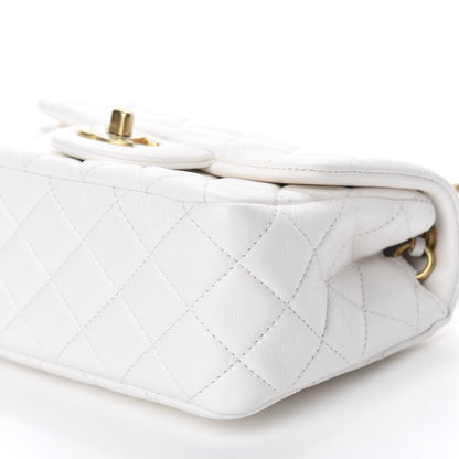 Chanel Lambskin Quilted Mini Pearl Crush Flap White 7 of 10