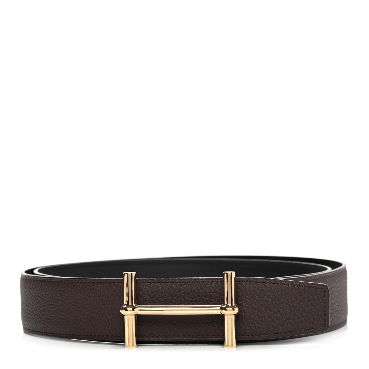 Togo Swift 32mm H d'Ancre Belt 115 46 Chocolate Black