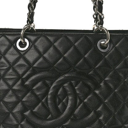 Chanel Caviar Quilted Grand Shopping Tote GST Black 9 of 12