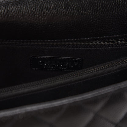 Chanel Caviar Quilted Medium Coco Handle Flap So Black 8 of 10