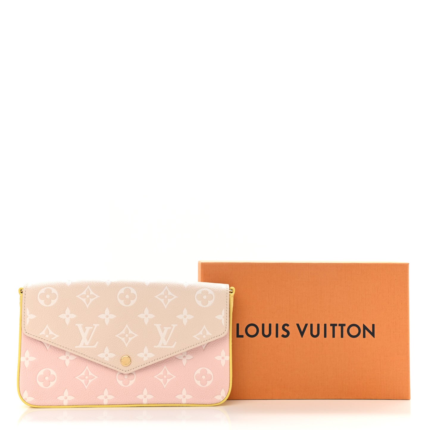 Empreinte Spring in the City Felicie Pochette Chain Wallet Pink Beige Yellow