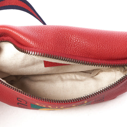 Gucci Grained Calfskin Small Logo Belt Bag Hibiscus Red 7 of 8
