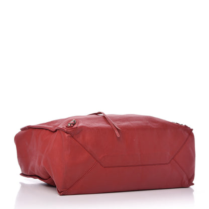 Balenciaga Veau Souple Papier A4 Zip Around Tote Rouge 4 of 10